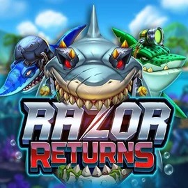 Razor Returns slot logo by Push Gaming at Unibet CasinoRazor Returns