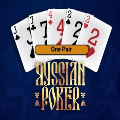 Russian Poker slot visual from OneTouch Games available on uicflamesbasketball.com